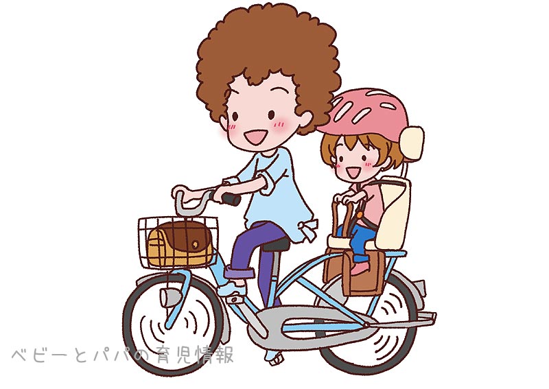 自転車に乗る子供